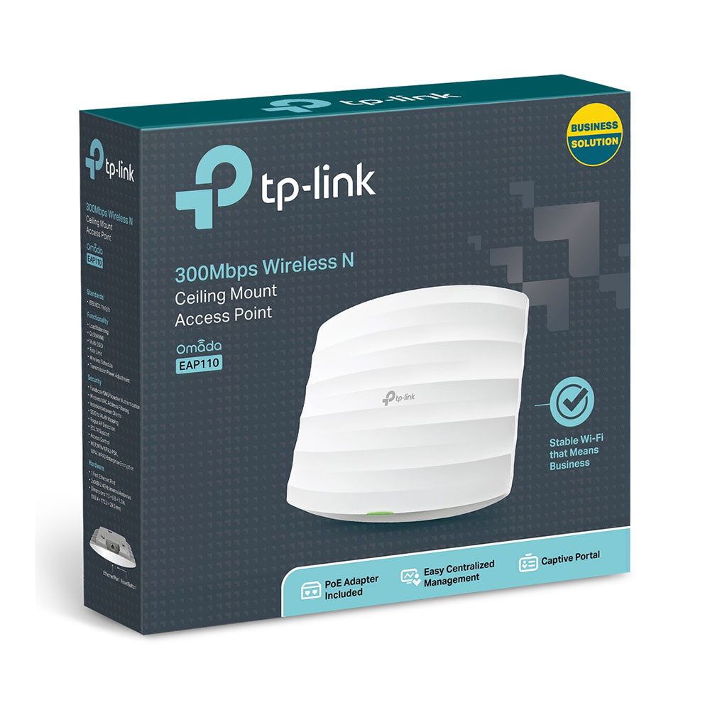 TP-Link EAP110 N300 Ceiling Mount Wireless Access Point TP-Link EAP110 N300 Ceiling Mount Wireless Access Point